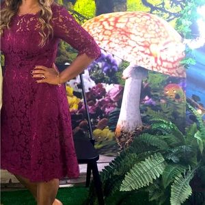 COPY - Eliza J burgundy dress. Worn once. Size 8.